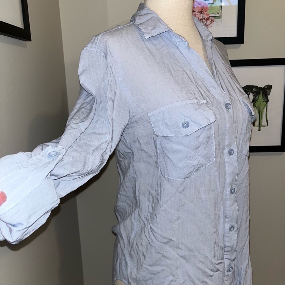 ⚠️ CLEARANCE ⚠️ Rag Poets Button Down Blouse - Picture 3 of 7
